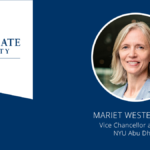 Vice Chancellor and CEO of NYU Abu Dhabi Mariet Westermann
