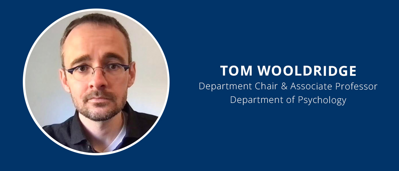 Associate Professor and Department of Psychology Chair Tom Wooldridge